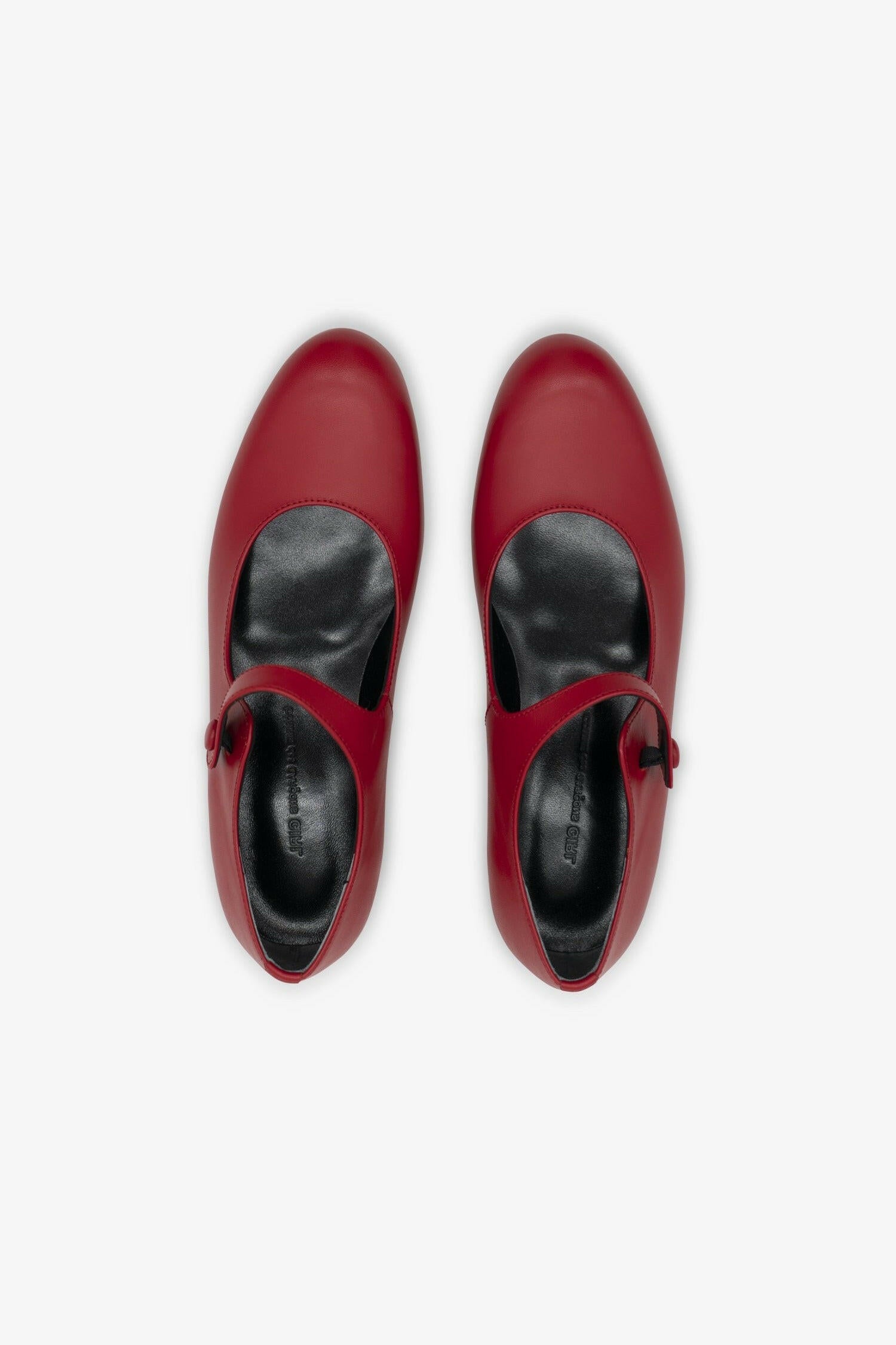 Selectshop FRAME - COMME DES GARÇONS GIRL Button Strap Ballerinas Footwear Dubai