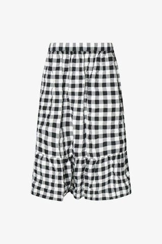 Gingham Check Pattern Skirt