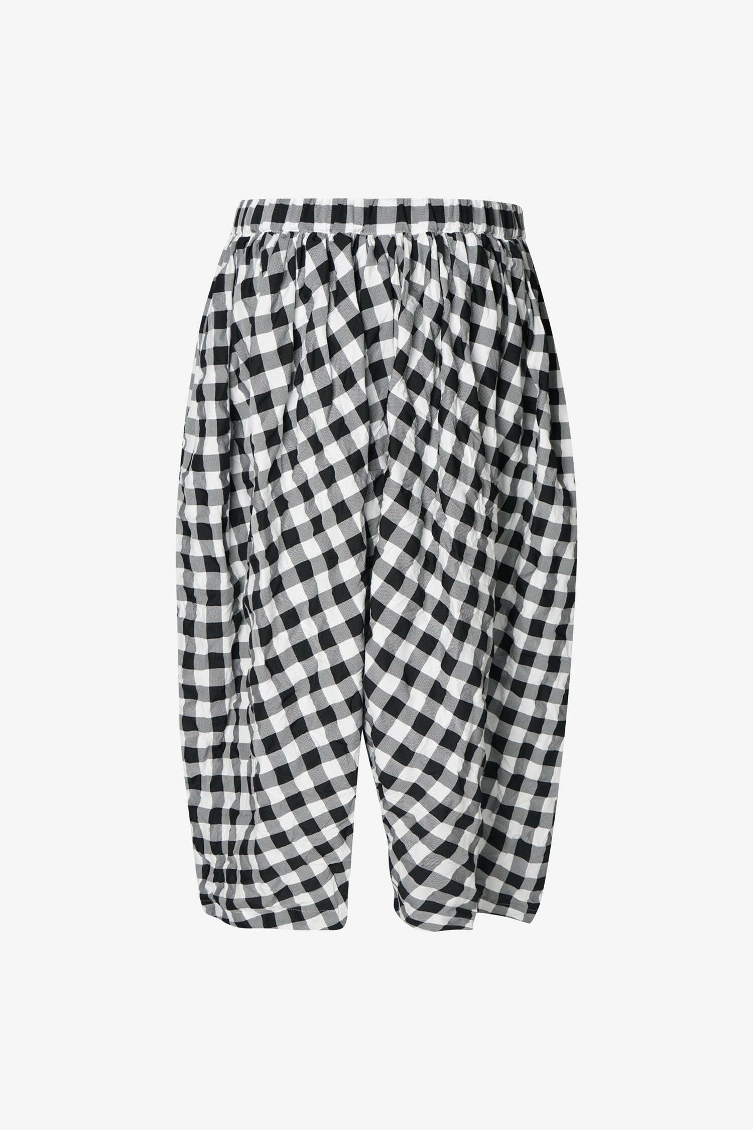 Selectshop FRAME - COMME DES GARÇONS GIRL Gingham Check Pattern Parachute Trousers Bottoms Dubai