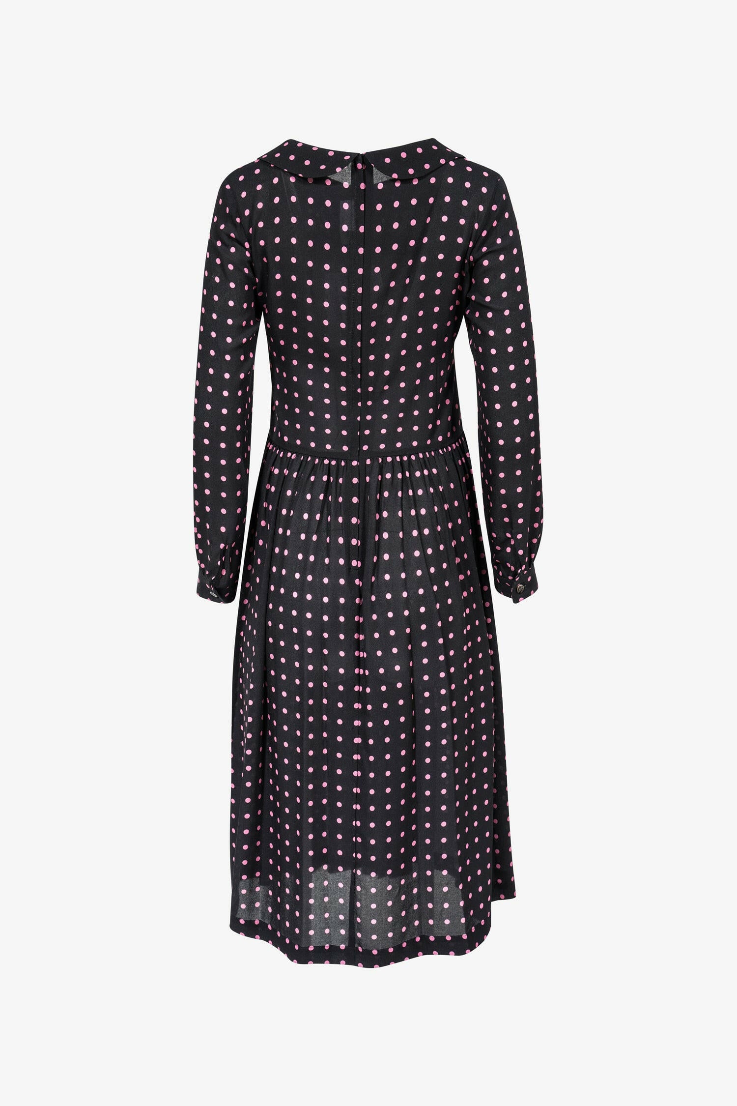 Selectshop FRAME - COMME DES GARÇONS GIRL Peter Pan Polka-Dot Sheer Dress Dress Dubai