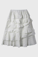 Selectshop FRAME - COMME DES GARÇONS COMME DES GARÇONS Tiered Asymmetric Midi Skirt Bottoms Dubai