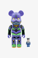 Selectshop FRAME - MEDICOM TOY Evangelion "Unit-01 & Shinji Ikari" Be@rbrick 400% + 100% Collectibles Dubai