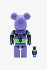 Selectshop FRAME - MEDICOM TOY Evangelion "Unit-01 & Shinji Ikari" Be@rbrick 400% + 100% Collectibles Dubai