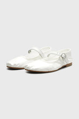 Selectshop FRAME - TAO Synthetic Leather Enamel Strap Shoes Footwear Dubai