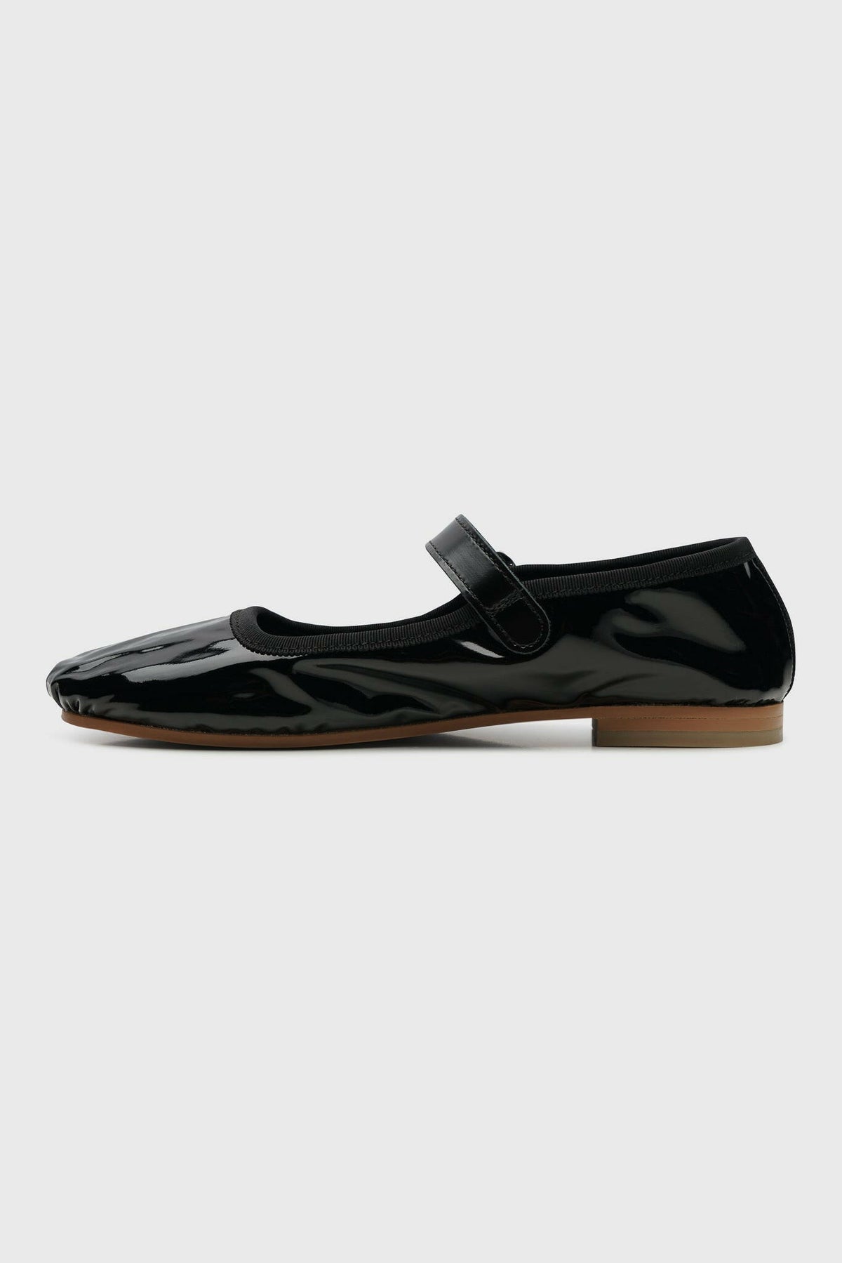 Selectshop FRAME - TAO Synthetic Leather Enamel Strap Shoes Footwear Dubai