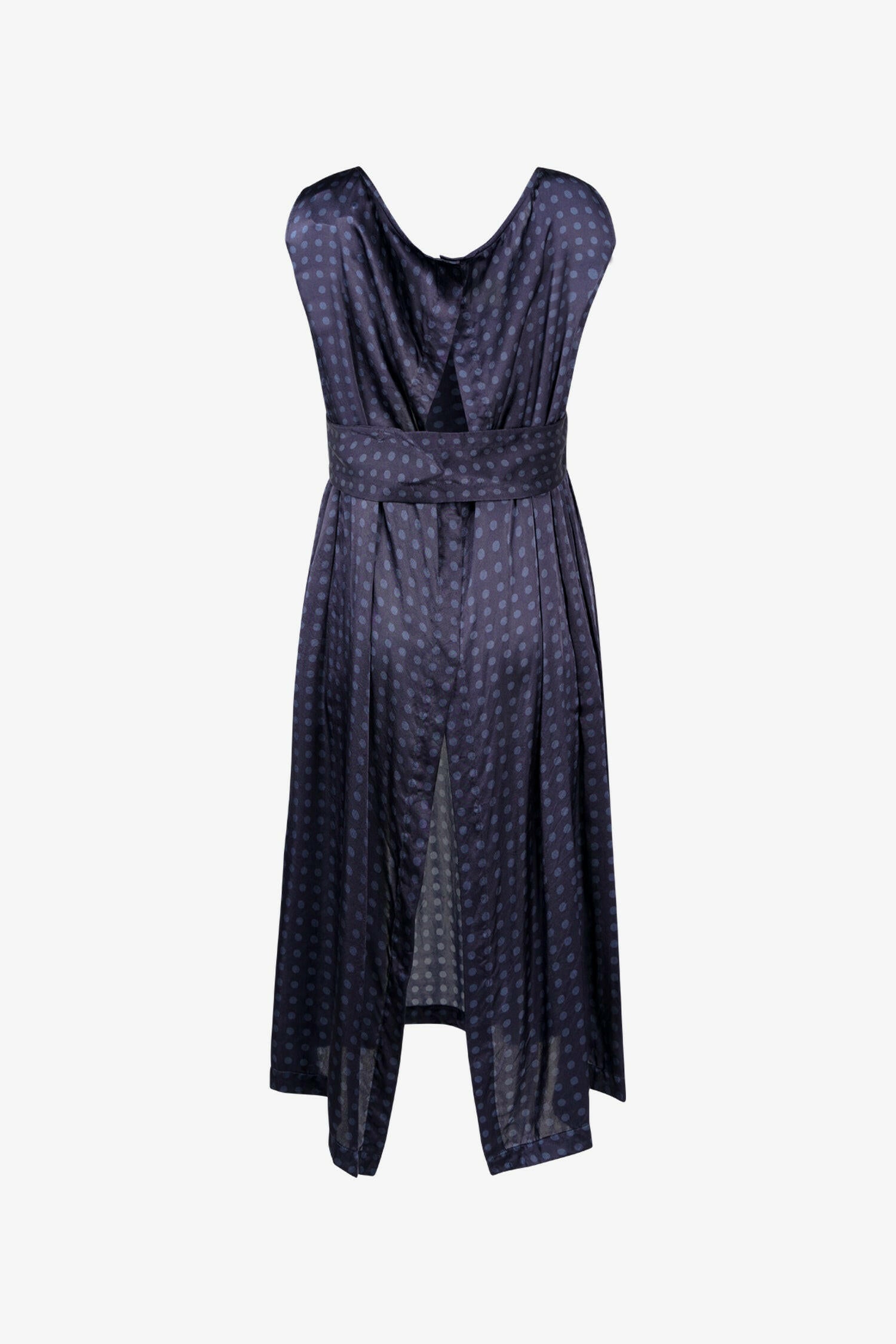 Selectshop FRAME - COMME DES GARÇONS COMME DES GARÇONS Polka Satin Sash Dress Dresses Dubai