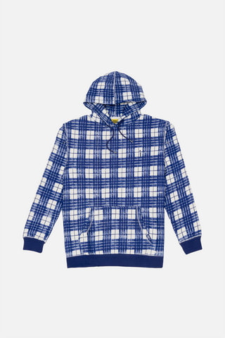 Ballpoint Plaid Hooded Sweatshirt