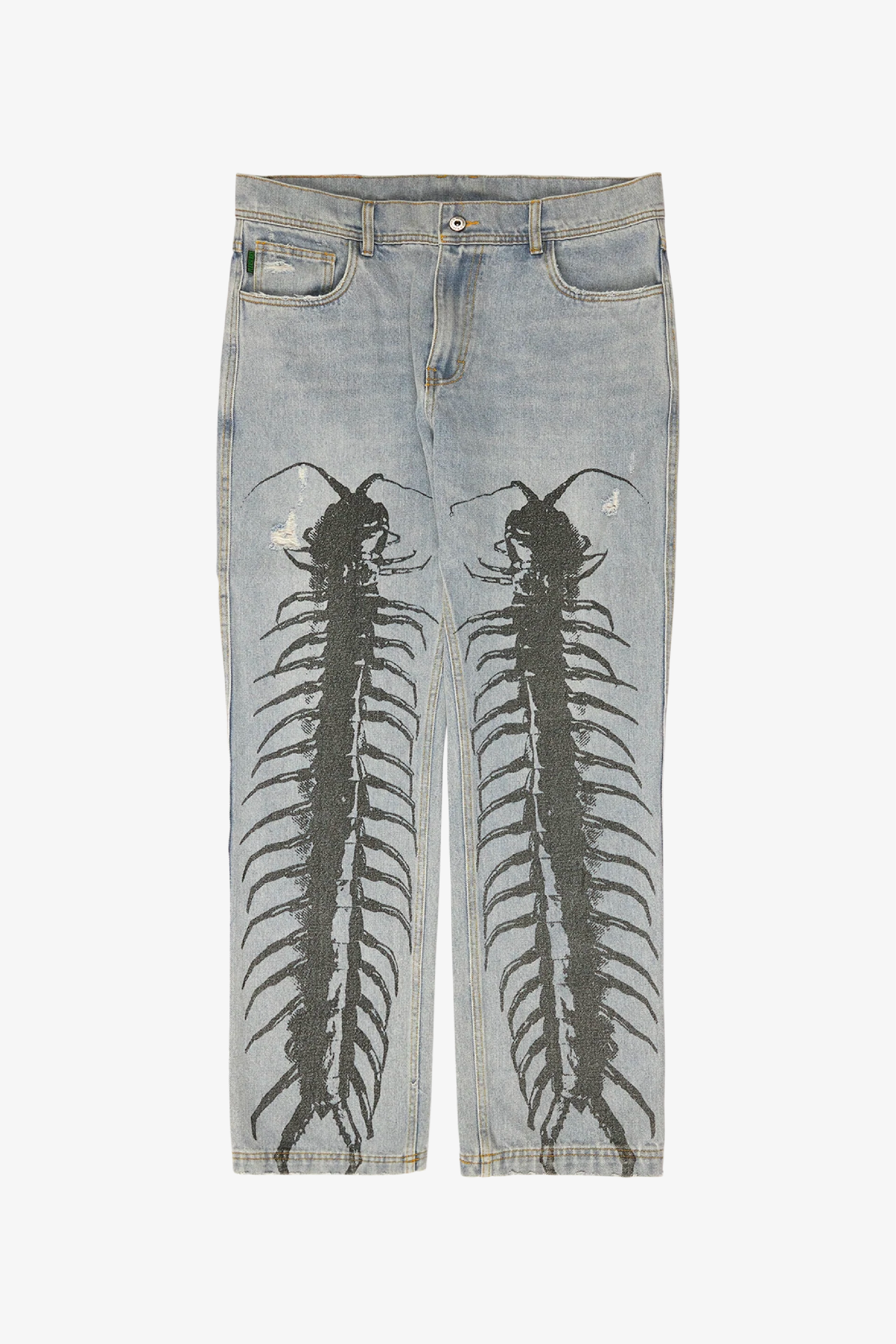 Selectshop FRAME - PLEASURES Crawler Denim Pant Bottoms Dubai