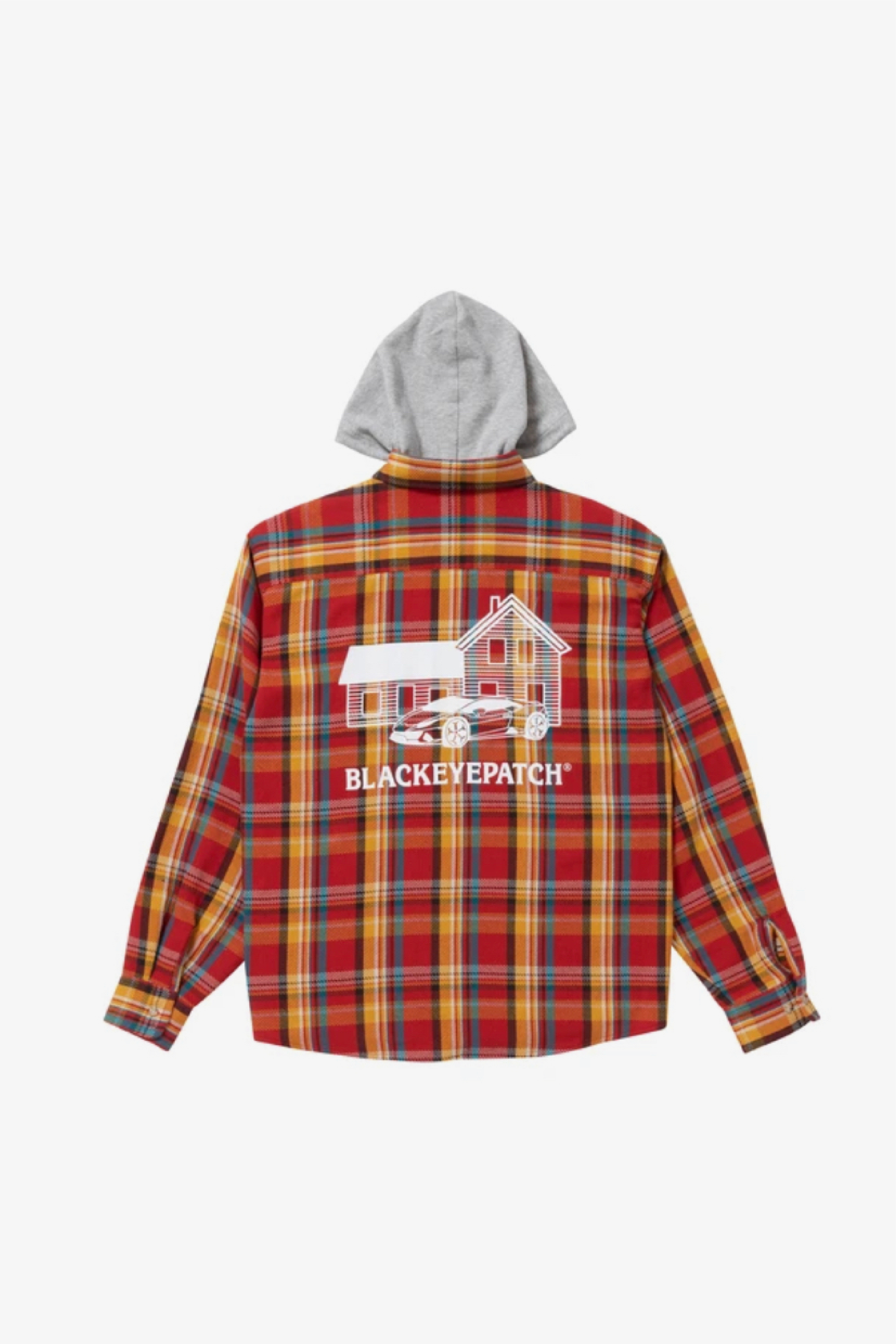 Selectshop FRAME - BLACKEYEPATCH Hooded Flannel Shirt Shirt Dubai