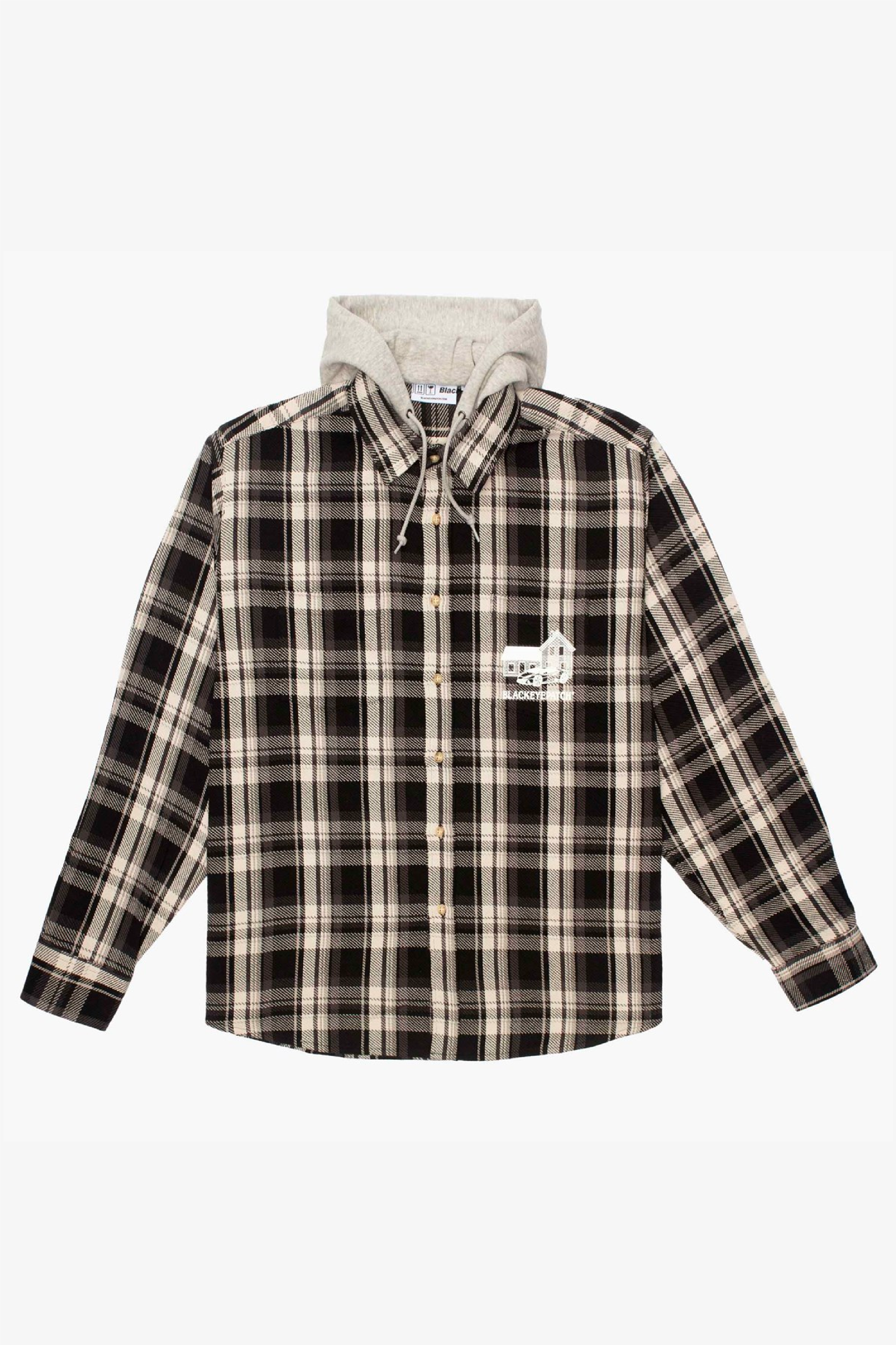 Selectshop FRAME - BLACKEYEPATCH Hooded Flannel Shirt Shirt Dubai