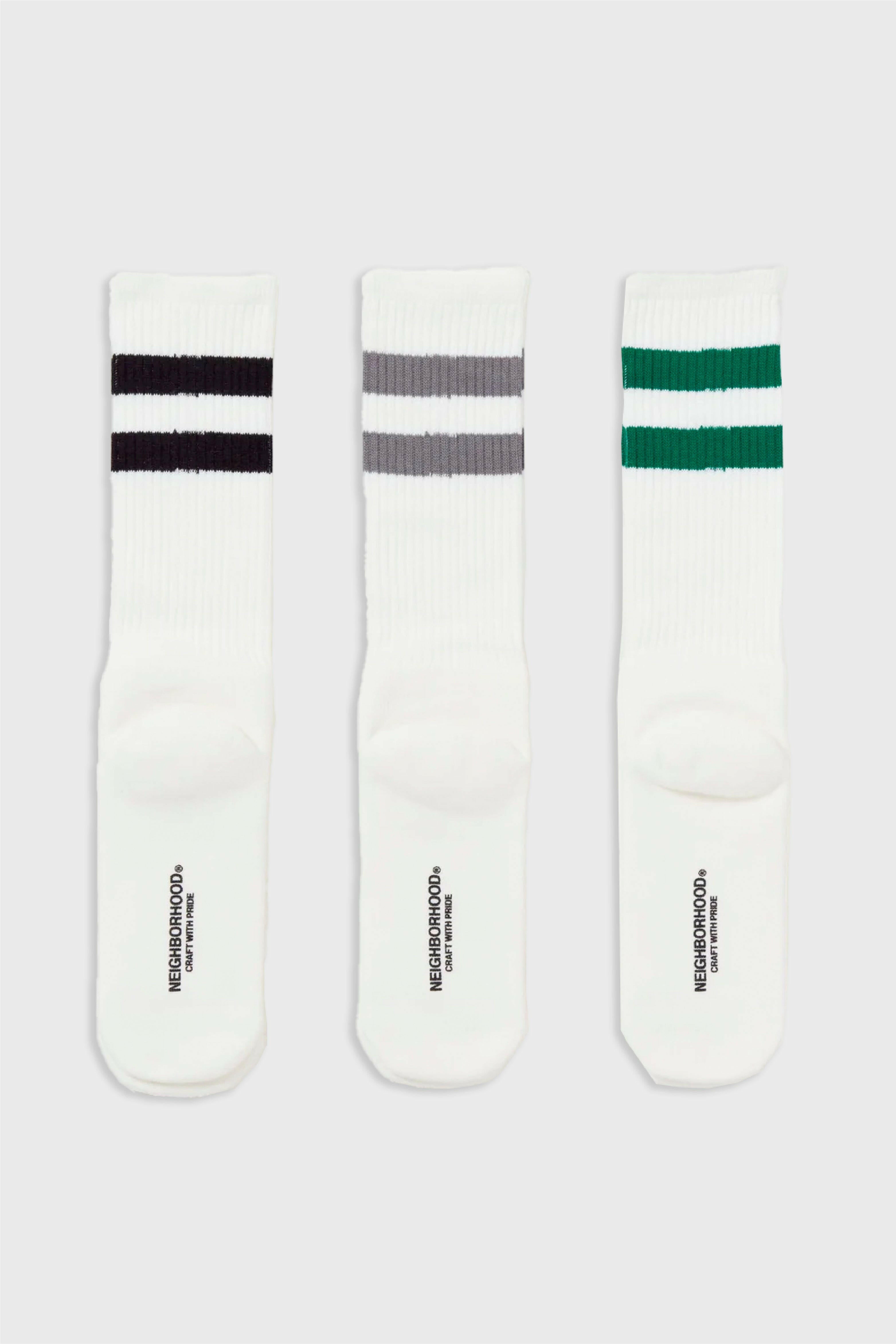 Selectshop FRAME - NEIGHBORHOOD Classic 3Pac Long Socks All-Accessories Concept Store Dubai