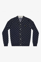 Selectshop FRAME - COMME DES GARCONS PLAY Polka Dot Cardigan Black Heart Outerwear Dubai