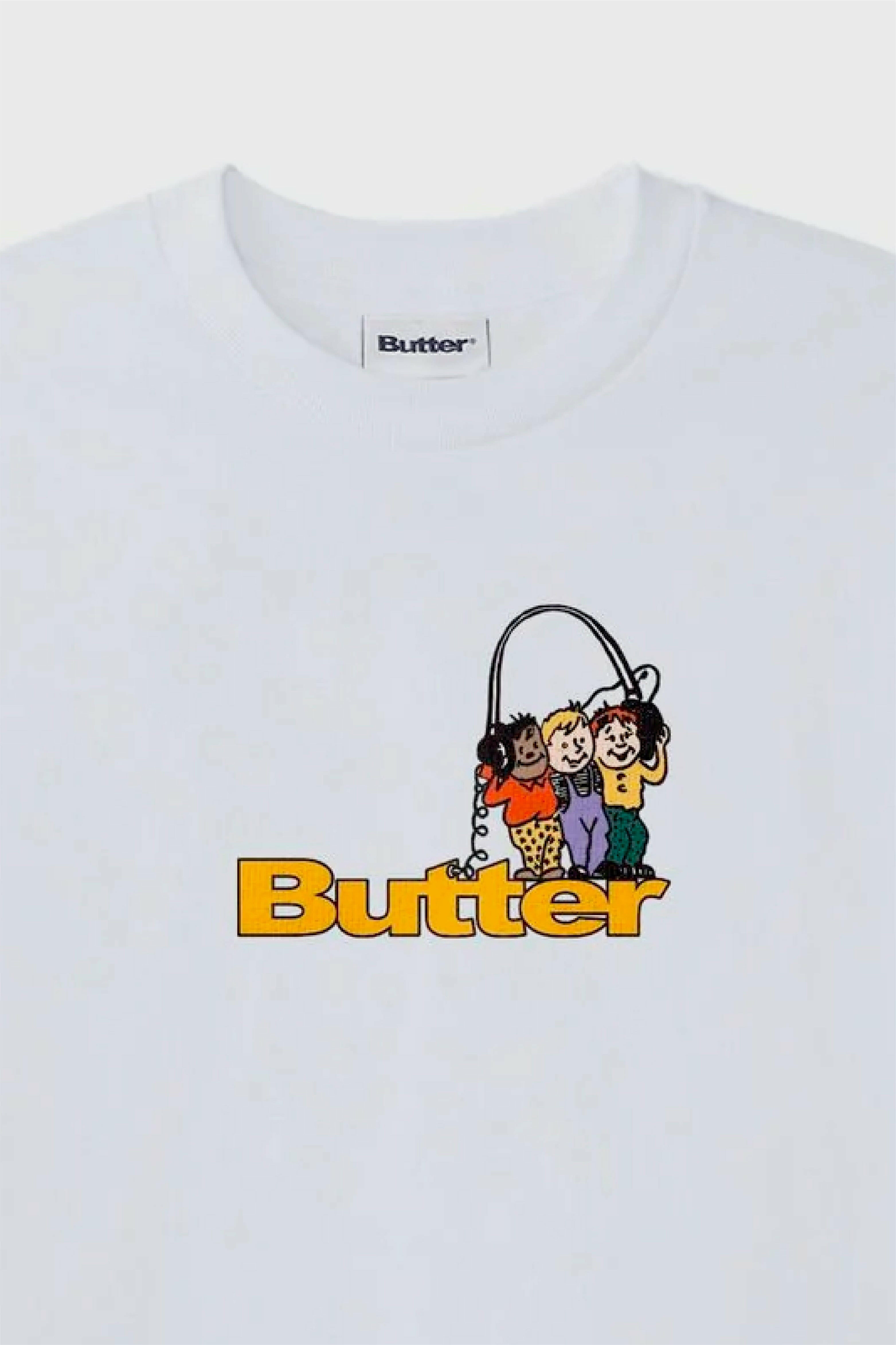 Selectshop FRAME - BUTTER GOODS Headphones Logo Tee T-Shirts Dubai