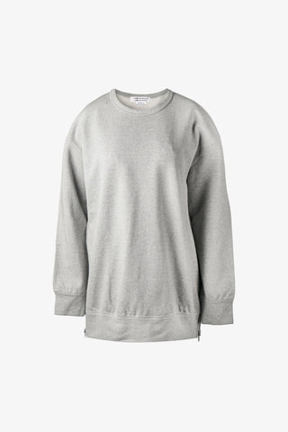 Side-Zip Detail Cotton Sweatshirt