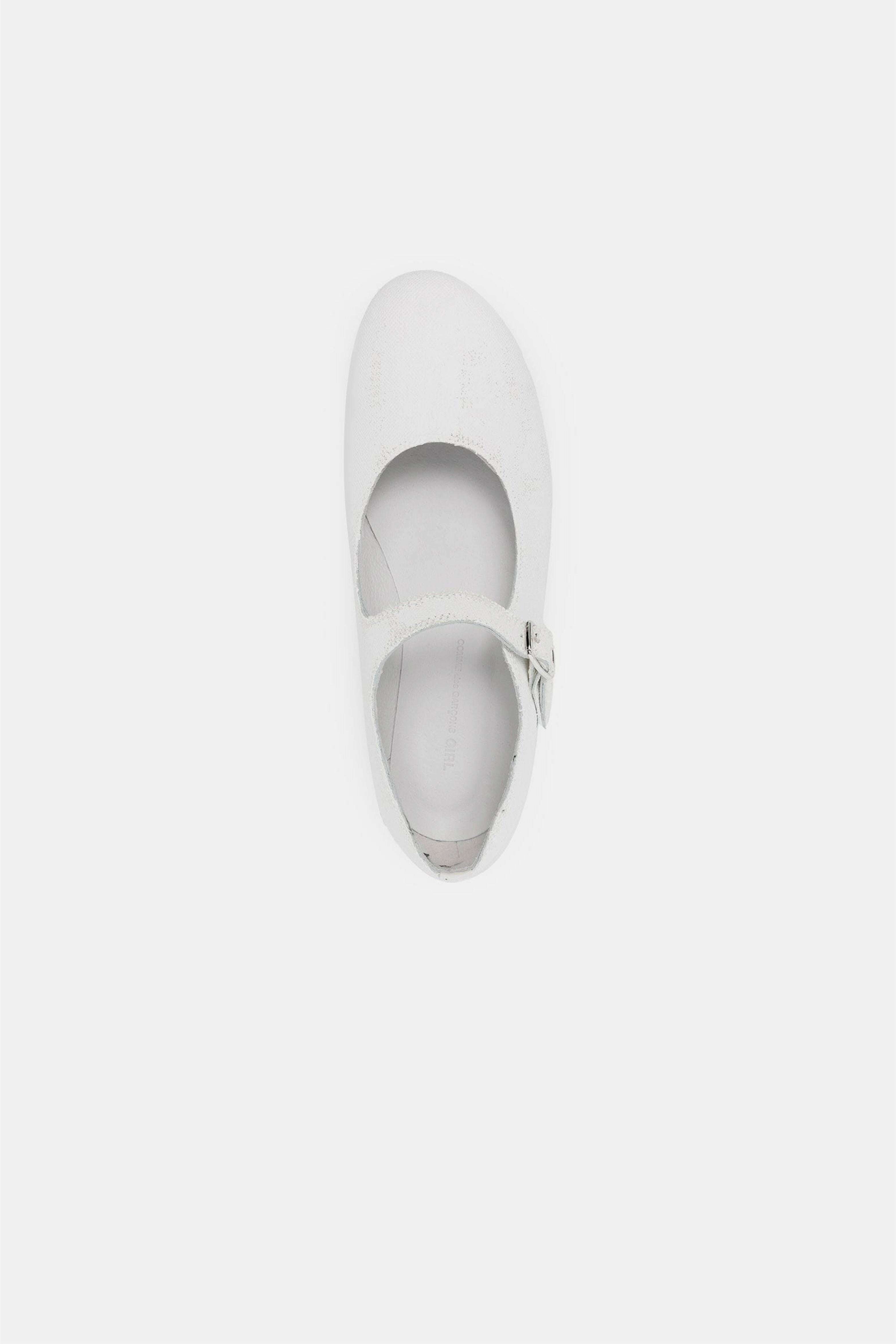 Selectshop FRAME - COMME DES GARÇONS GIRL Leather Ballerina Shoes Footwear Dubai