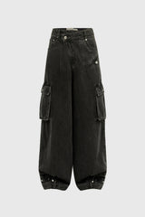 Selectshop FRAME - FENG CHEN WANG Double Waistband Denim Cargo Pant Bottoms Concept Store Dubai