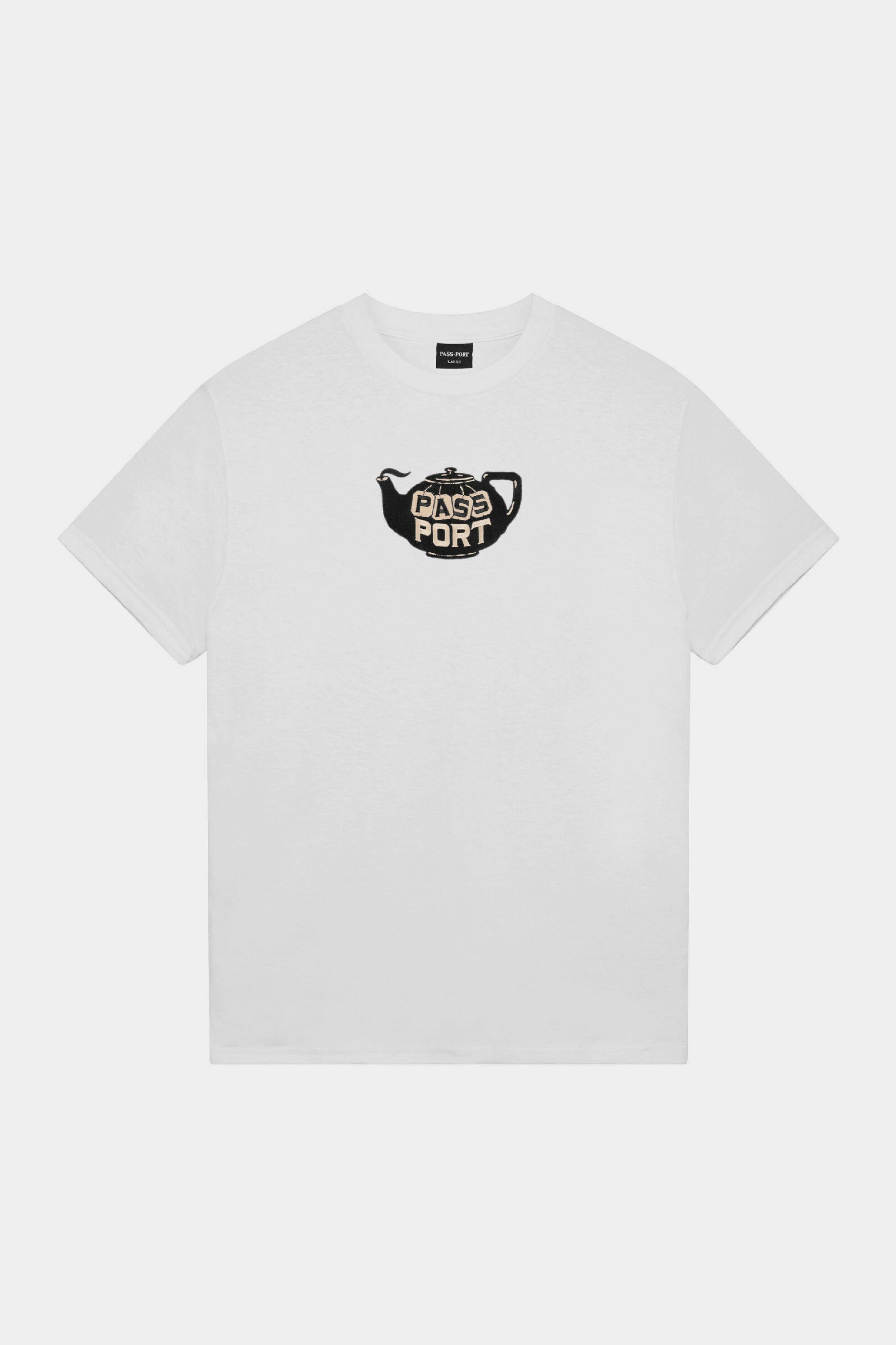 Selectshop FRAME - PASS-PORT Tea-Pot Embroidery Tee T-Shirts Dubai