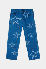 Selectshop FRAME - BRAIN DEAD Stars Denim Double Knee Utility Pant Bottoms Dubai